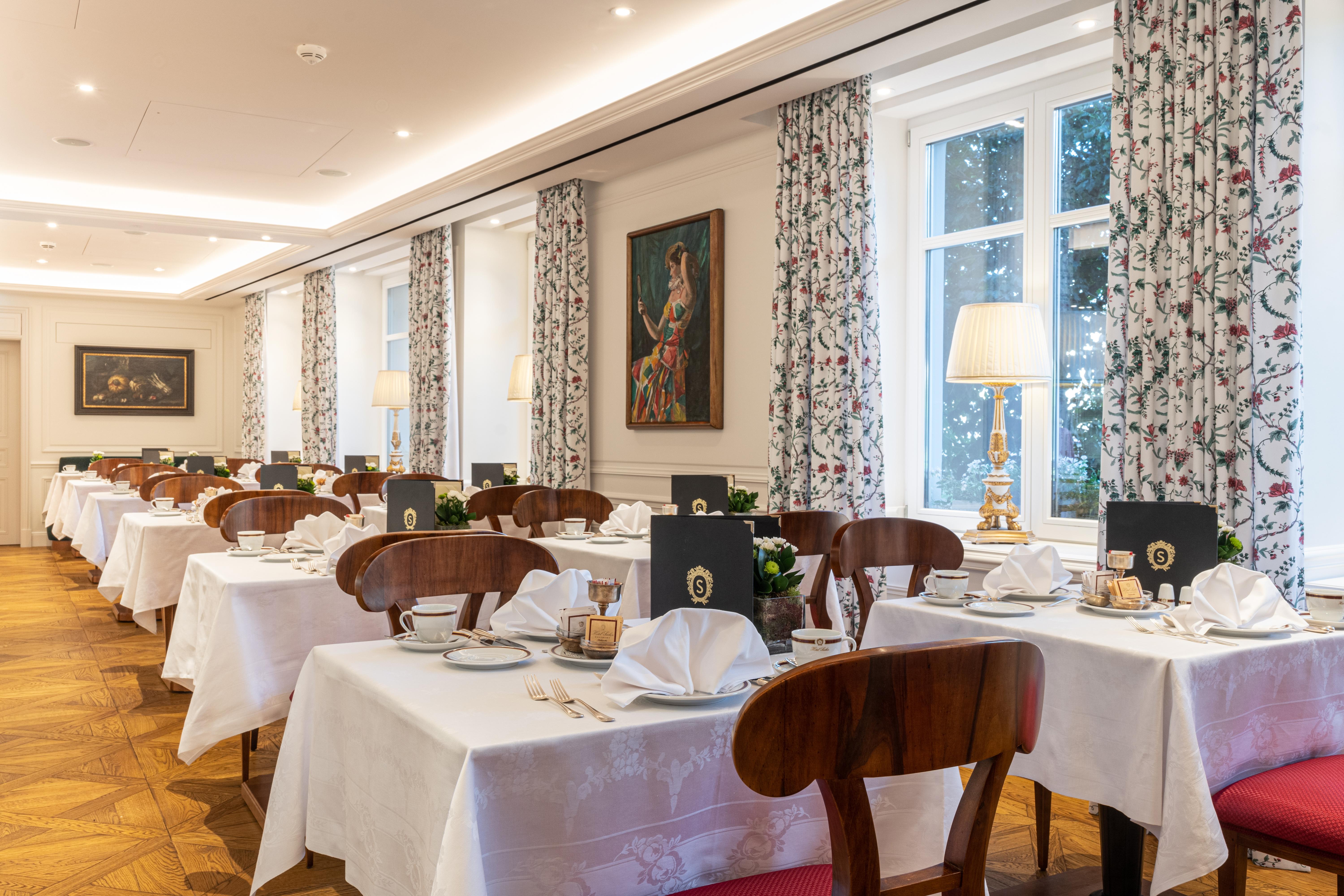 Hotel Sacher Salzburg Exterior foto The dining room